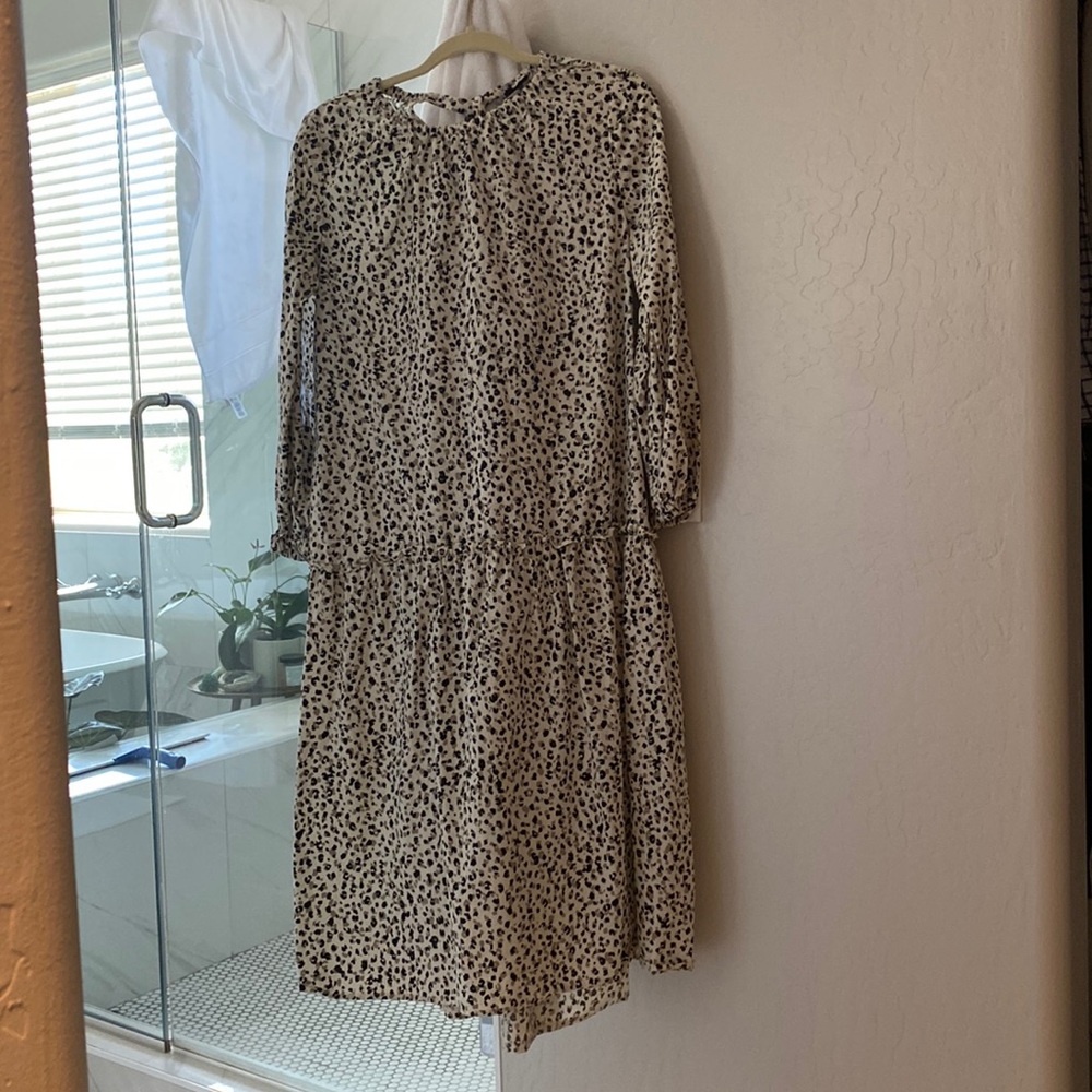 Who what wear leopard print 100% cotton dress